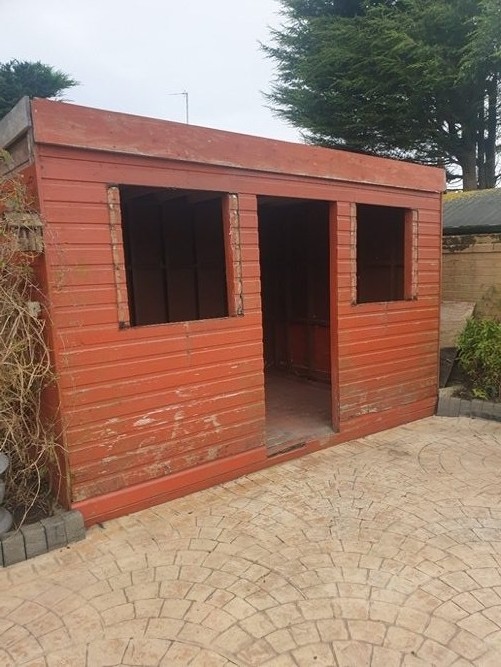 Garden shed to home office in Blackpool