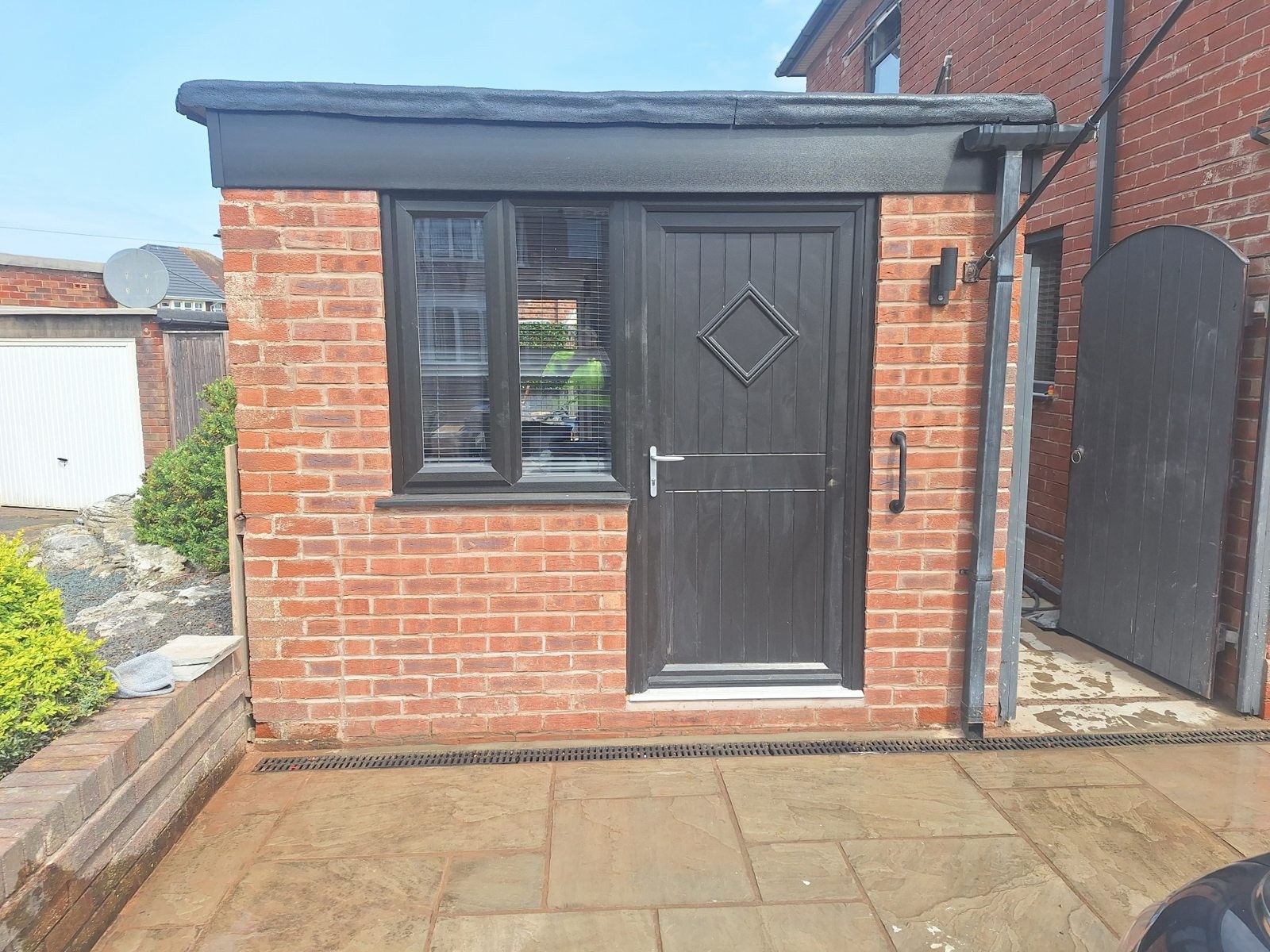 Outhouse conversion — Exterior